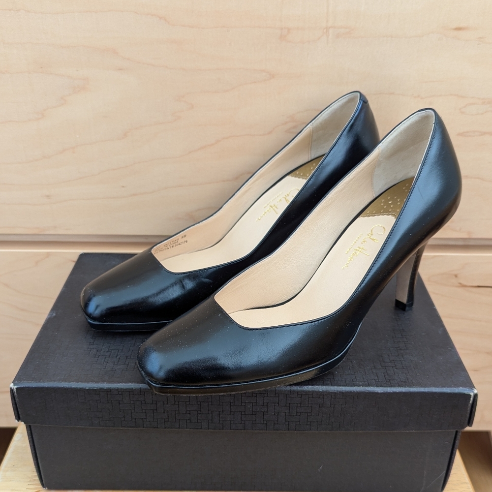 Black Cole Haan Leather Pumps